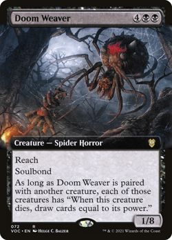Doom Weaver (Extended Art) Commander: Innistrad: Crimson Vow Regular NM - Image 1