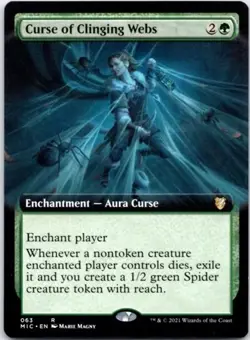 Curse of Clinging Webs (Extended Art) Commander: Innistrad: Midnight NM - Image 1