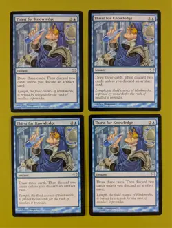 Thirst for Knowledge x4 Planechase 4x Playset Magic the Gathering MTG - Image 1