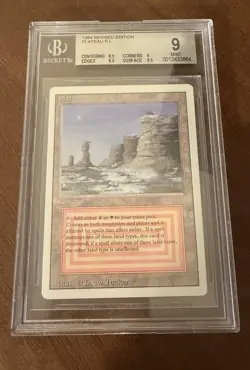 1994 Magic: The Gathering Revised Edition Plateau BGS 9 - Image 2