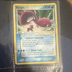 Pokemon Kyogre Star Ultra Rare 112/113 EX Delta Species 90 HP Card - Image 1