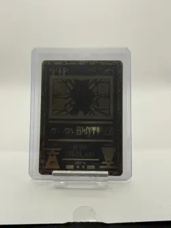 Pokemon Black & Gold Metal High Quality Fan Art Ancient Mewtwo Collectable - Image 1