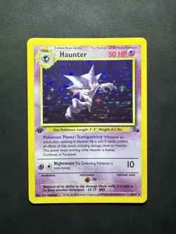 HAUNTER 6/62 Rare 1999 vintage Fossil Holo 1ST EDITION Pokemon - Image 1
