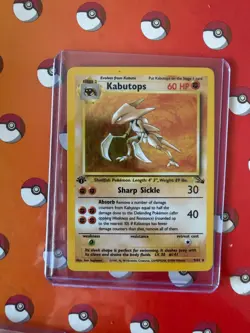 Pokemon TCG Kabutops 1st Edition Fossil Holo Rare 9/62 60 HP 1999 - Image 3