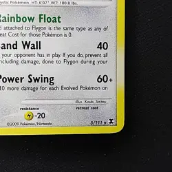 Pokemon TCG Flygon 5/111 Rising Rivals Holo Rare Swirl NM - Image 4