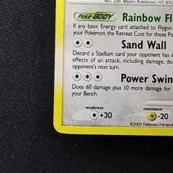 Pokemon TCG Flygon 5/111 Rising Rivals Holo Rare Swirl NM - Image 5