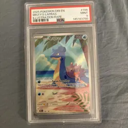 2025 Pokemon Destined Rivals Misty’s Lapras PSA 9 IR - Image 1