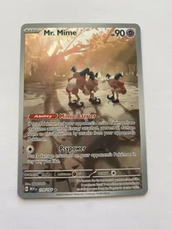 Mr. Mime AR 179/165 Holo Pokemon Scarlet & Violet Near Mint Condition - Image 1
