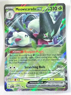 Meowscarada ex 015/193 Double Rare Paldea Evolved Pokemon - Pack Fresh Near Mint - Image 1