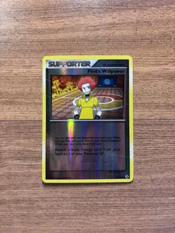 Flint's Willpower 91/111 Platinum Rising Rivals Reverse Holo Trainer Pokemon LP - Image 1