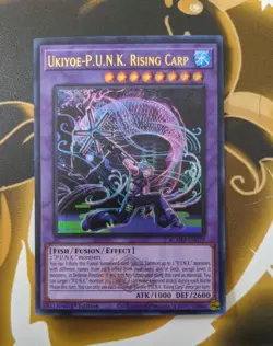 Yu-Gi-Oh! Ukiyoe-P.U.N.K. Rising Carp BLMM-EN079 Ultra Rare 1st Ed NM PUNK - Image 1