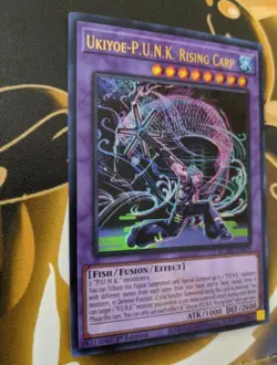 Yu-Gi-Oh! Ukiyoe-P.U.N.K. Rising Carp BLMM-EN079 Ultra Rare 1st Ed NM PUNK - Image 2