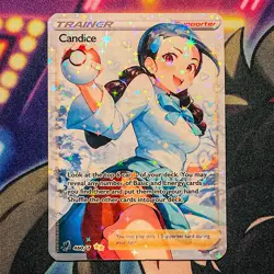Candice Full Art Pokemon Goddess Story Custom Trading Card Anime Waifu Holofoil - Image 1