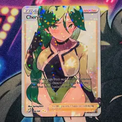 Cheryl Full Art Pokemon Goddess Story Custom Trading Card Anime Waifu Holofoil - Image 1