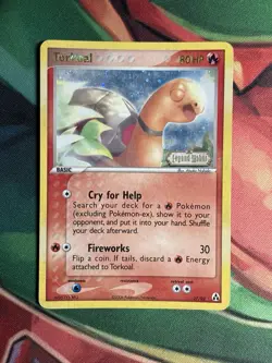 Torkoal 27/92 Ex Legend Maker Reverse Holo Foil Rare Stamped Pokemon Card - Image 2