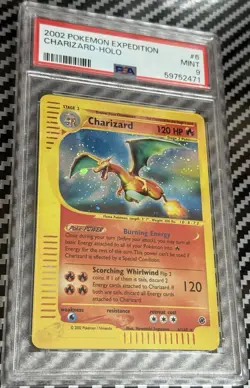 2002 Pokemon Expedition # 6 Charizard Holo PSA 9 Card MINT! Rare! Free Shipping! - Image 2
