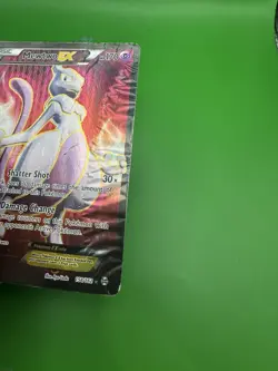 Pokemon Mewtwo EX Full Art Ultra Rare Holo Breakthrough 158/162 Card - Damaged - Image 4