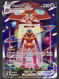 Deoxys VMAX Crown Zenith Holo Ultra Rare Pokemon TCG Card GG45/GG70 - Image 1