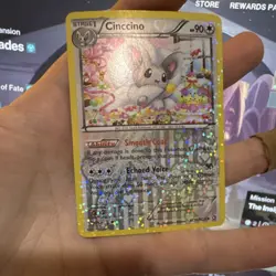 Pokemon Cinccino Legendary Treasures Holo RC19/RC25 90 HP TCG Card - Image 1
