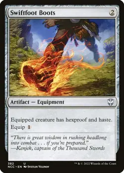 Swiftfoot Boots: MtG Magic the Gathering New Capenna Commander Uncommon - Image 1