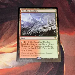 Wooded Foothills X1 Mtg Khans Of Tarkir Nm - Image 1