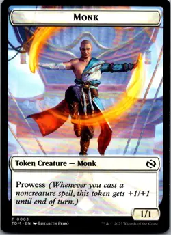 Monk // Treasure Double-Sided Token T Tarkir: Dragonstorm 3 // 16 NM - Image 1