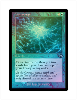 1x Brainsurge, Retro Frame Foil, Magic the Gathering MTG NM - Image 1