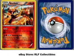 2014 Pokemon, XY Furious Fists, #14/111 Blaziken, Reverse Holo Rare - Image 1