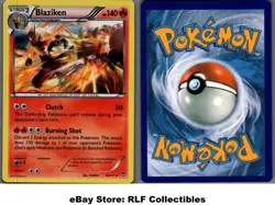 2014 Pokemon, XY Furious Fists, #14/111 Blaziken, Holo Rare - Image 1