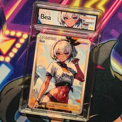 Bea Full Art Pokemon Goddess Story Custom Trading Card Anime Waifu Holofoil - Image 5