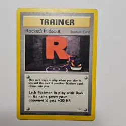 Pokemon Rocket's Hideout Trainer Neo Revelation 63/64 Uncommon Regular MP or DMG - Image 1