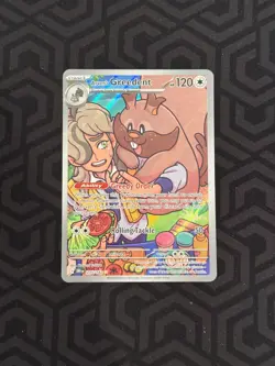 Pokemon TCG Arven's Greedent Greedent Holo Full Art Illustration Rare 205/182 - Image 1
