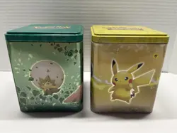 Lot (2) 2023 Pokemon TCG Stacking Tins (TINS ONLY) - Image 2