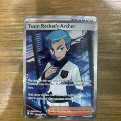 Pokemon TCG Destined Rivals Team Rocket’s Archer 223/182 SV10 Ultra Rare NM - Image 1