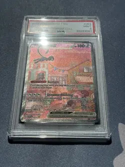 2023 POKEMON SVP EN-SV BLACK STAR PROMO 151 ULTRA-PREM COLL #053 MEW EX PSA 9 - Image 2