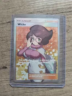 Pokemon Burning Shadows Wicke Holo Full Art Ultra Rare 147/147 NM - Image 1