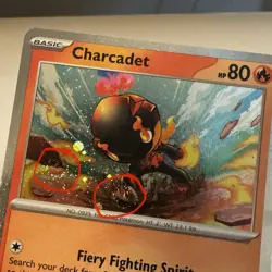 Charcadet Cosmo Holo Paradox Rift 026/182 Pokemon TCG Near Mint w 2 swirls 🌀🌀 - Image 3