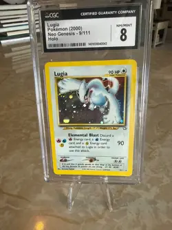 2000 Pokemon Neo Genesis Lugia 9/111 Holo CGC 8 - Image 1