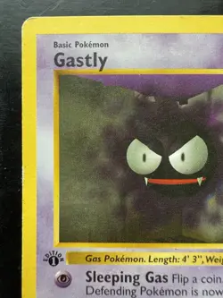 Pokemon Gastly Base Set Shadowless 1st Edition Common 50/102 (MP) - Image 2