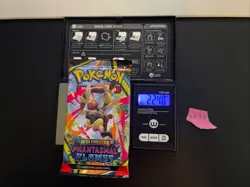 22.40g VERY HEAVY Phantasmal Flames Pokemon Sealed Booster Pack New SIR/HRU - Image 1