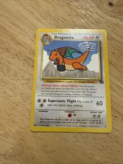 Pokemon TCG Dragonite #5 WB Movie Black Star Promo 1999 Wizard of the Coast - Image 3