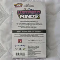 Sealed Pokemon Sun & Moon Unified Minds 3 Pack Hanger Box Read Description 820650809569 - Image 2