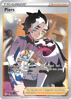 Holofoil - Piers (Full Art) - 069/072 / NM / English Pokemon TCG - Image 1