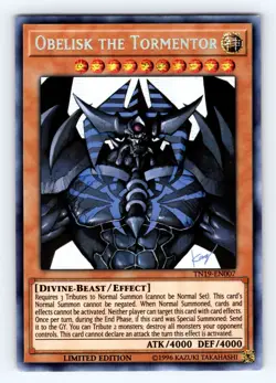 Yugioh Obelisk the Tormentor TN19-EN007 Secret Rare - NM 💎 - Image 1