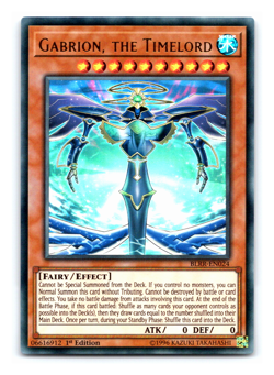 Gabrion, the Timelord - BLRR-EN024 - Ultra Rare - 1st Edition - Yugioh - Image 1