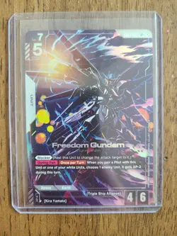 Freedom Gundam (LR+) - Gundam Card Game TCG - Newtype Rising GD01-065 English - Image 1