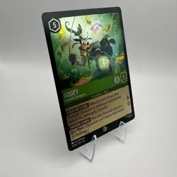 Disney Lorcana Goofy 25/P3 Emerald Champion D23 Promo Cold Foil Card - Image 2