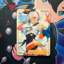 Bea Full Art Pokemon Goddess Story Custom Trading Card Anime Waifu Holofoil - Image 4