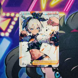 Bea Full Art Pokemon Goddess Story Custom Trading Card Anime Waifu Holofoil - Image 4