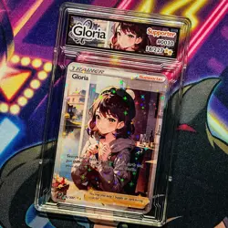 Gloria Full Art Pokemon Goddess Story Custom Trading Card Anime Waifu Holofoil - Image 5